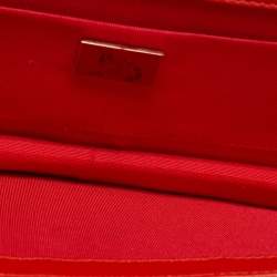Christian Louboutin Ombre Orange Python Envelope Clutch