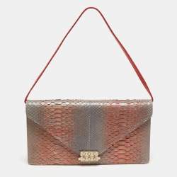 Christian Louboutin Paloma Clutch Embellished Python Small Auction