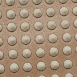 Christian Louboutin Beige Leather Spiked Bifold Wallet