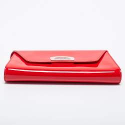Christian Louboutin Red Patent Leather Vero Dodat Chain Clutch 