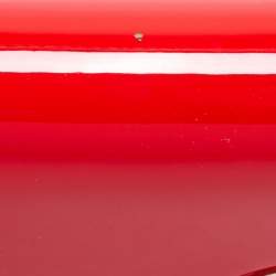 Christian Louboutin Red Patent Leather Vero Dodat Chain Clutch 