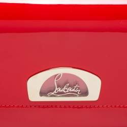 Christian Louboutin Red Patent Leather Vero Dodat Chain Clutch 