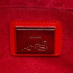 Christian Louboutin Red Patent Leather Vero Dodat Chain Clutch 