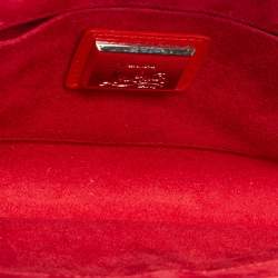Christian Louboutin Red Patent Leather Vero Dodat Chain Clutch 