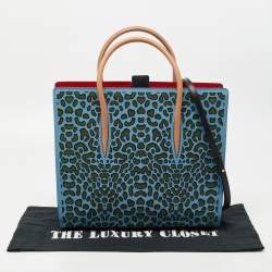 Christian Louboutin Multicolor Leather Paloma Medium Tote