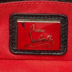 مملوكة مسبقًا Christian Louboutin Gold/Black Leather Mini Spiked Sweet Charity Bag