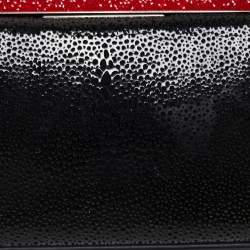  Christian Louboutin Black Patent Leather Small Vanite Chain Clutch