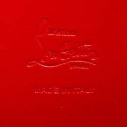 Christian Louboutin Black Embossed Patent Leather Large Cabarock Tote