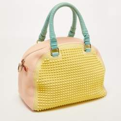 Christian Loboutin Multicolor Leather Studded Panettone Satchel 