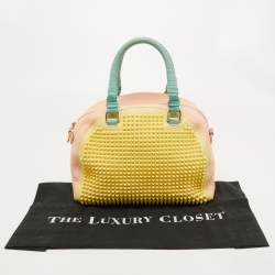 Christian Loboutin Multicolor Leather Studded Panettone Satchel 