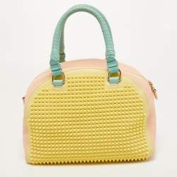 Christian Loboutin Multicolor Leather Studded Panettone Satchel 