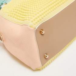 Christian Loboutin Multicolor Leather Studded Panettone Satchel 