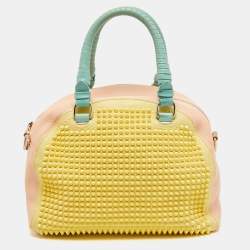 Christian Loboutin Multicolor Leather Studded Panettone Satchel 