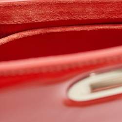 Christian Louboutin Orange Patent Leather Riviera Clutch