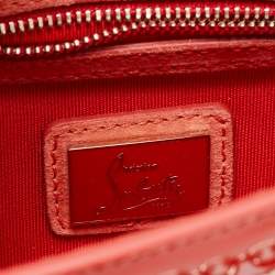 Christian Louboutin Orange Patent Leather Riviera Clutch