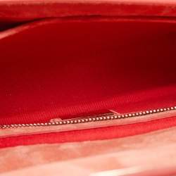 Christian Louboutin Orange Patent Leather Riviera Clutch