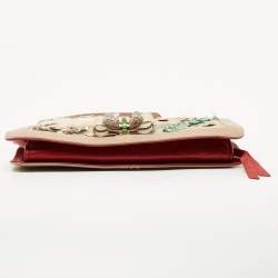 Christian Louboutin Multicolor Satin and Leather Sweet Charity Make Up Clutch Bag