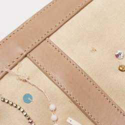Christian Louboutin Multicolor Satin and Leather Sweet Charity Make Up Clutch Bag