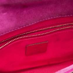 Christian Louboutin Dark Pink Patent Leather Riviera Clutch Bag