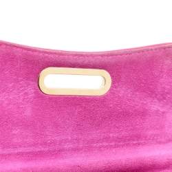 Christian Louboutin Dark Pink Patent Leather Riviera Clutch Bag