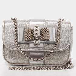 Christian Louboutin Crossbody Sweet Charity Studded and Suede Chain Bl -  MyDesignerly