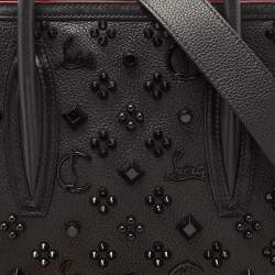 Christian Louboutin Black/Red Leather Medium Spike Paloma Tote