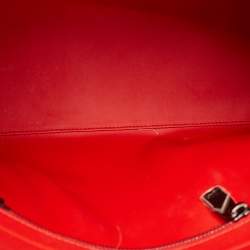 Christian Louboutin Black/Red Leather Medium Spike Paloma Tote