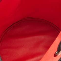 Christian Louboutin Black Satin Studded Marie Jane Bucket Bag