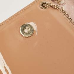 Christian Louboutin Beige Patent Leather Riviera Chain Clutch