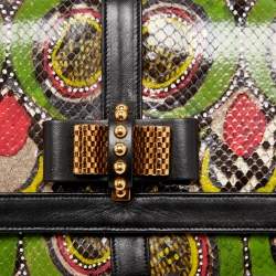 مملوكة مسبقًا حقيبة كتف كريستيان لوبوتان سويت شاريتي جلد ثلاثي اللون