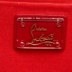Christian Louboutin Multicolor Leather Spiral Detail Flap Clutch