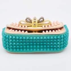 Pre Owned حقيبة كتف كريستيان لوبوتان سويت شيريتي ميني سبايكد جلد متعددة الألوان