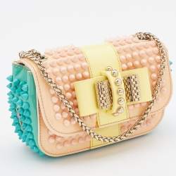 Pre Owned حقيبة كتف كريستيان لوبوتان سويت شيريتي ميني سبايكد جلد متعددة الألوان