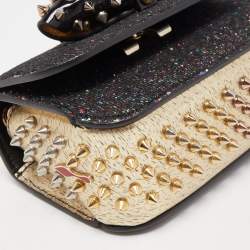 مملوكة مسبقًا Christian Louboutin Multicolor Glitter and Leather Mini Spiked Sweet Charity Crossbody Bag