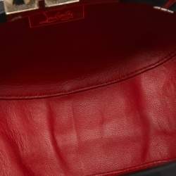 Christian Louboutin Black Leather Spike Mina Chain Clutch
