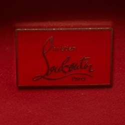 Christian Louboutin Black Leather Spike Mina Chain Clutch