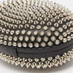 Christian Louboutin Black Leather Spike Mina Chain Clutch