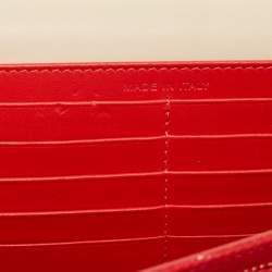 Christian Louboutin Beige Leather and Patent Paloma Spiked Chain Clutch