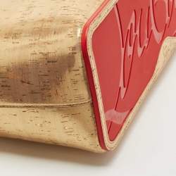 Christian Louboutin Gold Cork and Rubber East-West Cabata Tote