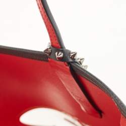 Christian Louboutin Black Leather and PVC East-West Cabata Tote