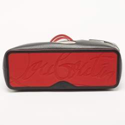 Christian Louboutin Black Leather and PVC East-West Cabata Tote