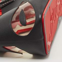 Christian Louboutin Black Leather and PVC East-West Cabata Tote