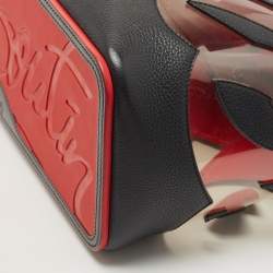 Christian Louboutin Black Leather and PVC East-West Cabata Tote