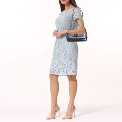 Pre Owned حقيبة كتف كريستيان لوبوتان سويت شارتي جلد رصاصية / برتقالية