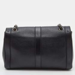 Pre Owned حقيبة كتف كريستيان لوبوتان سويت شارتي جلد رصاصية / برتقالية