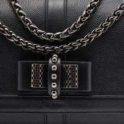 Pre Owned حقيبة كتف كريستيان لوبوتان سويت شارتي جلد رصاصية / برتقالية