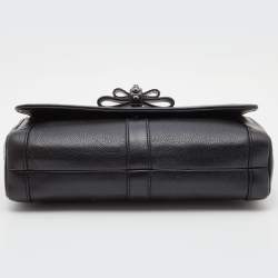 Pre Owned حقيبة كتف كريستيان لوبوتان سويت شارتي جلد رصاصية / برتقالية