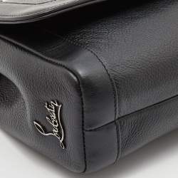 Pre Owned حقيبة كتف كريستيان لوبوتان سويت شارتي جلد رصاصية / برتقالية