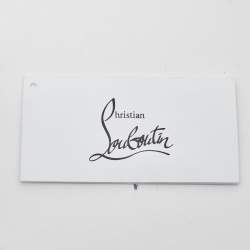 Christian Louboutin Grey/Yellow Python Small Sweet Charity Chain Bag