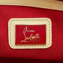 Christian Louboutin Grey/Yellow Python Small Sweet Charity Chain Bag